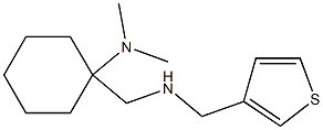 N,N-dimethyl-1-{[(thiophen-3-ylmethyl)amino]methyl}cyclohexan-1-amine Struktur