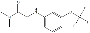 N,N-dimethyl-2-{[3-(trifluoromethoxy)phenyl]amino}acetamide Struktur