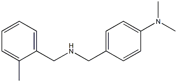 N,N-dimethyl-4-({[(2-methylphenyl)methyl]amino}methyl)aniline Struktur