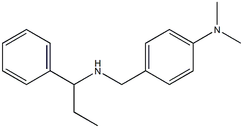 N,N-dimethyl-4-{[(1-phenylpropyl)amino]methyl}aniline Struktur