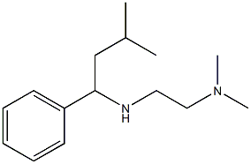 N,N-dimethyl-N'-(3-methyl-1-phenylbutyl)ethane-1,2-diamine Struktur