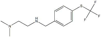 N,N-dimethyl-N'-{4-[(trifluoromethyl)thio]benzyl}ethane-1,2-diamine Struktur