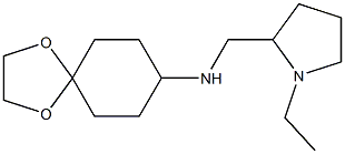 N-[(1-ethylpyrrolidin-2-yl)methyl]-1,4-dioxaspiro[4.5]decan-8-amine Struktur