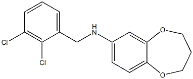 N-[(2,3-dichlorophenyl)methyl]-3,4-dihydro-2H-1,5-benzodioxepin-7-amine Struktur