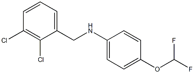 N-[(2,3-dichlorophenyl)methyl]-4-(difluoromethoxy)aniline Struktur