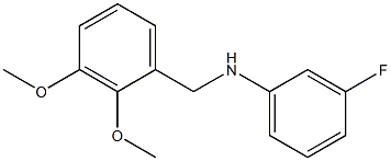 N-[(2,3-dimethoxyphenyl)methyl]-3-fluoroaniline Struktur