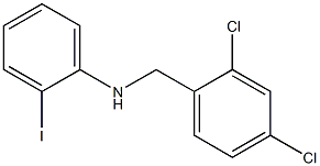 N-[(2,4-dichlorophenyl)methyl]-2-iodoaniline Struktur