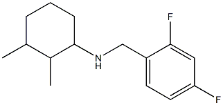 N-[(2,4-difluorophenyl)methyl]-2,3-dimethylcyclohexan-1-amine Struktur