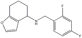 N-[(2,4-difluorophenyl)methyl]-4,5,6,7-tetrahydro-1-benzofuran-4-amine Struktur