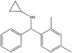 N-[(2,4-dimethylphenyl)(phenyl)methyl]cyclopropanamine Struktur