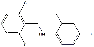 N-[(2,6-dichlorophenyl)methyl]-2,4-difluoroaniline Struktur