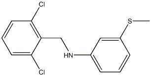 N-[(2,6-dichlorophenyl)methyl]-3-(methylsulfanyl)aniline Struktur