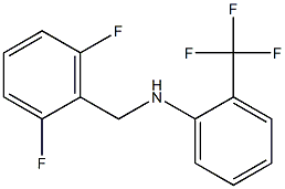 N-[(2,6-difluorophenyl)methyl]-2-(trifluoromethyl)aniline Struktur