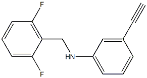 N-[(2,6-difluorophenyl)methyl]-3-ethynylaniline Struktur