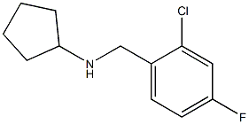 N-[(2-chloro-4-fluorophenyl)methyl]cyclopentanamine Struktur