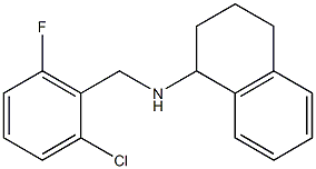 N-[(2-chloro-6-fluorophenyl)methyl]-1,2,3,4-tetrahydronaphthalen-1-amine Struktur