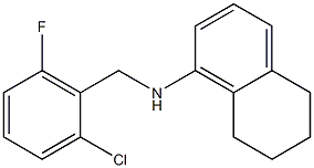 N-[(2-chloro-6-fluorophenyl)methyl]-5,6,7,8-tetrahydronaphthalen-1-amine Struktur