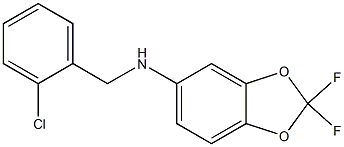 N-[(2-chlorophenyl)methyl]-2,2-difluoro-2H-1,3-benzodioxol-5-amine Struktur