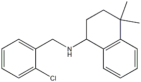 N-[(2-chlorophenyl)methyl]-4,4-dimethyl-1,2,3,4-tetrahydronaphthalen-1-amine Struktur