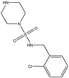 N-[(2-chlorophenyl)methyl]piperazine-1-sulfonamide Struktur