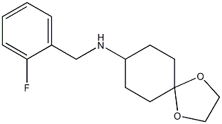 N-[(2-fluorophenyl)methyl]-1,4-dioxaspiro[4.5]decan-8-amine Struktur