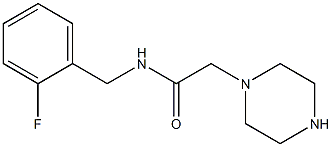 N-[(2-fluorophenyl)methyl]-2-(piperazin-1-yl)acetamide Struktur