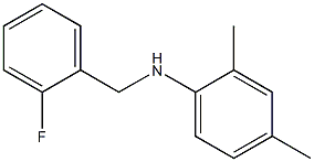 N-[(2-fluorophenyl)methyl]-2,4-dimethylaniline Struktur