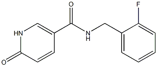 N-[(2-fluorophenyl)methyl]-6-oxo-1,6-dihydropyridine-3-carboxamide Struktur