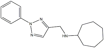 N-[(2-phenyl-2H-1,2,3-triazol-4-yl)methyl]cycloheptanamine Struktur