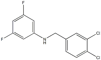 N-[(3,4-dichlorophenyl)methyl]-3,5-difluoroaniline Struktur