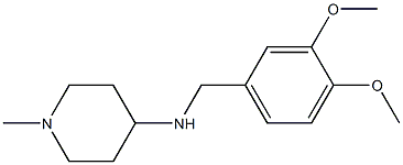 N-[(3,4-dimethoxyphenyl)methyl]-1-methylpiperidin-4-amine Struktur