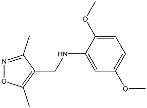 N-[(3,5-dimethyl-1,2-oxazol-4-yl)methyl]-2,5-dimethoxyaniline Struktur