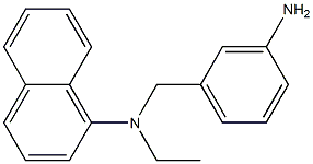 N-[(3-aminophenyl)methyl]-N-ethylnaphthalen-1-amine Struktur