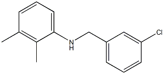 N-[(3-chlorophenyl)methyl]-2,3-dimethylaniline Struktur