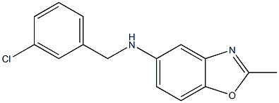 N-[(3-chlorophenyl)methyl]-2-methyl-1,3-benzoxazol-5-amine Struktur