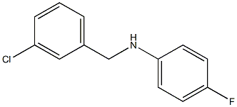 N-[(3-chlorophenyl)methyl]-4-fluoroaniline Struktur