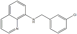 N-[(3-chlorophenyl)methyl]quinolin-8-amine Struktur