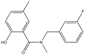 N-[(3-fluorophenyl)methyl]-2-hydroxy-N,5-dimethylbenzamide Struktur