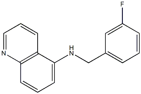 N-[(3-fluorophenyl)methyl]quinolin-5-amine Struktur