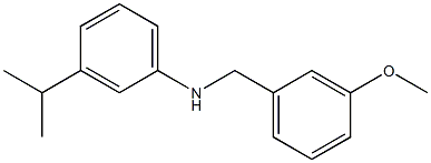 N-[(3-methoxyphenyl)methyl]-3-(propan-2-yl)aniline Struktur