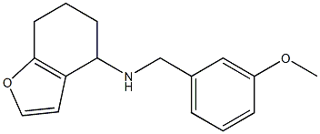 N-[(3-methoxyphenyl)methyl]-4,5,6,7-tetrahydro-1-benzofuran-4-amine Struktur