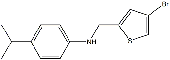 N-[(4-bromothiophen-2-yl)methyl]-4-(propan-2-yl)aniline Struktur