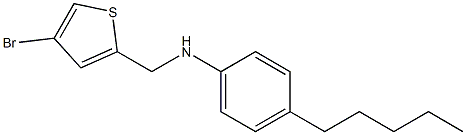 N-[(4-bromothiophen-2-yl)methyl]-4-pentylaniline Struktur