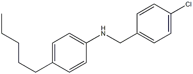 N-[(4-chlorophenyl)methyl]-4-pentylaniline Struktur