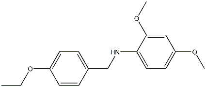 N-[(4-ethoxyphenyl)methyl]-2,4-dimethoxyaniline Struktur