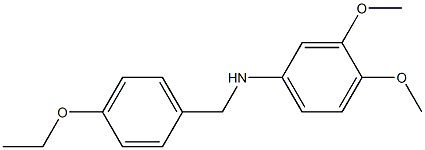 N-[(4-ethoxyphenyl)methyl]-3,4-dimethoxyaniline Struktur