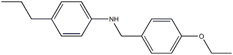 N-[(4-ethoxyphenyl)methyl]-4-propylaniline Struktur