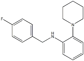 N-[(4-fluorophenyl)methyl]-2-(piperidin-1-yl)aniline Struktur