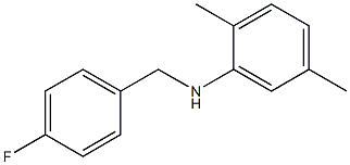 N-[(4-fluorophenyl)methyl]-2,5-dimethylaniline Struktur