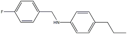 N-[(4-fluorophenyl)methyl]-4-propylaniline Struktur